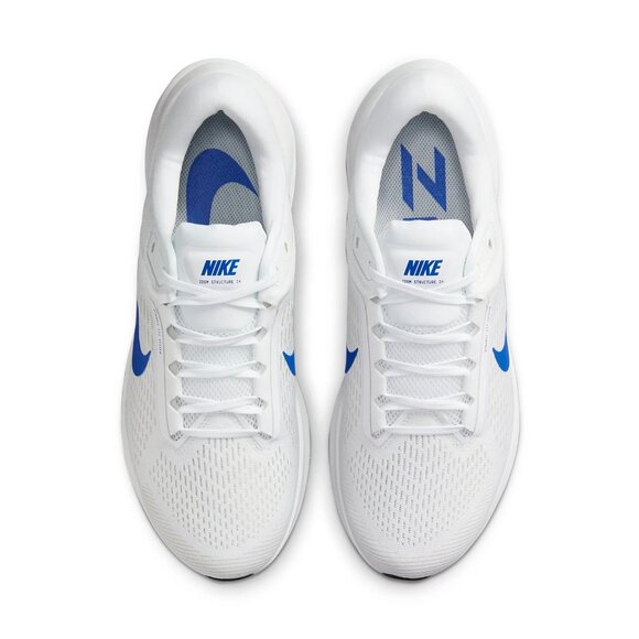 Nike Structure 24 Men's Road Running Gym Training Shoes White Royal Blue - Picture 5 of 8